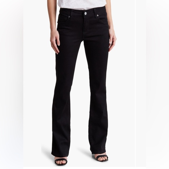 Kut from the Kloth Denim - NWOT Kut From The Kloth Deep Black Nicole Bootcut Flare Jeans 16